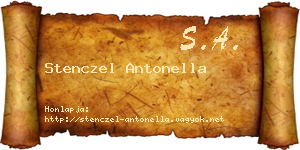Stenczel Antonella névjegykártya